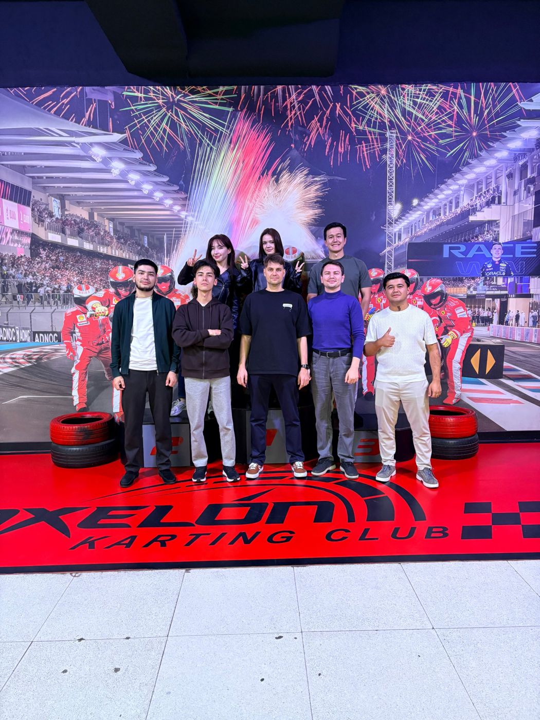 Prosight Dev team at a karting club